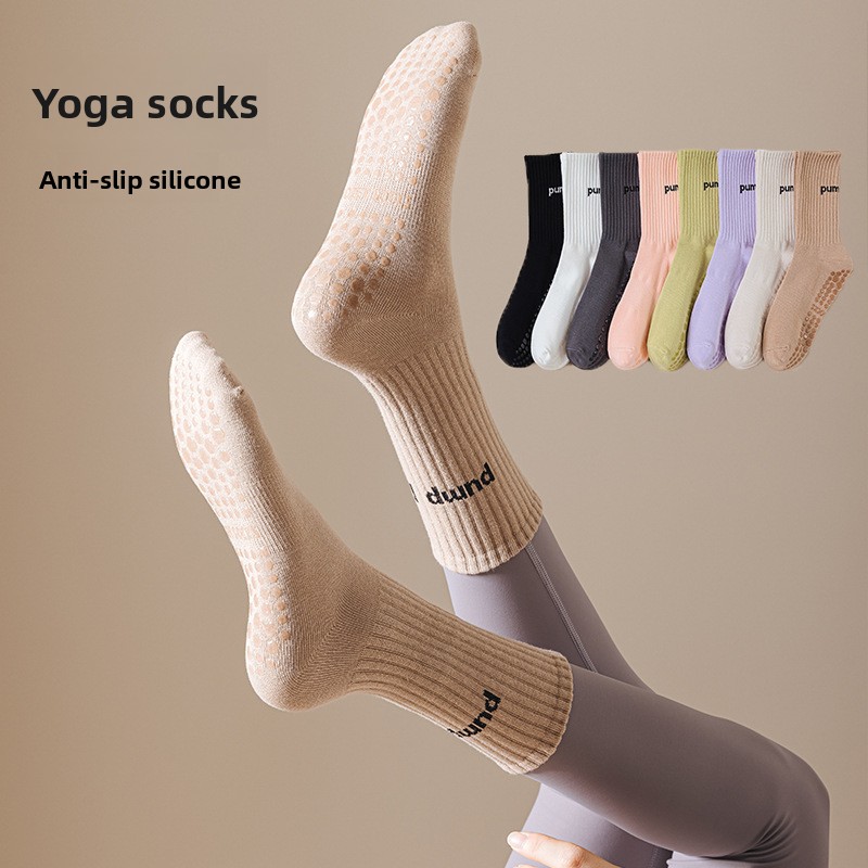 Pilates Yoga Youtube - Women Mid Tube Yoga Socks Anti