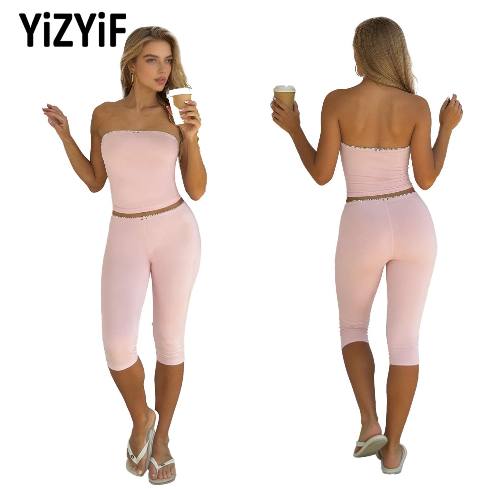 Pilates Yoga Youtube - Women Yoga Outfit Strapless Tube Top