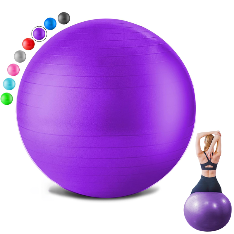 Pilates Yoga Logo - Durable Eco-Friendly Anti-Burst Round PVC Yoga