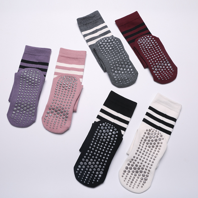 Pilates Yoga Youtube - Autumn Winter Women Yoga Socks Striped