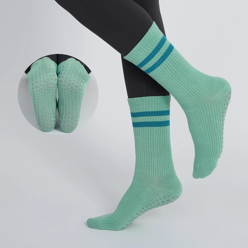 Pilates Yoga Youtube - Mid-tube Women Pilates Socks Breathable Anti-Slip