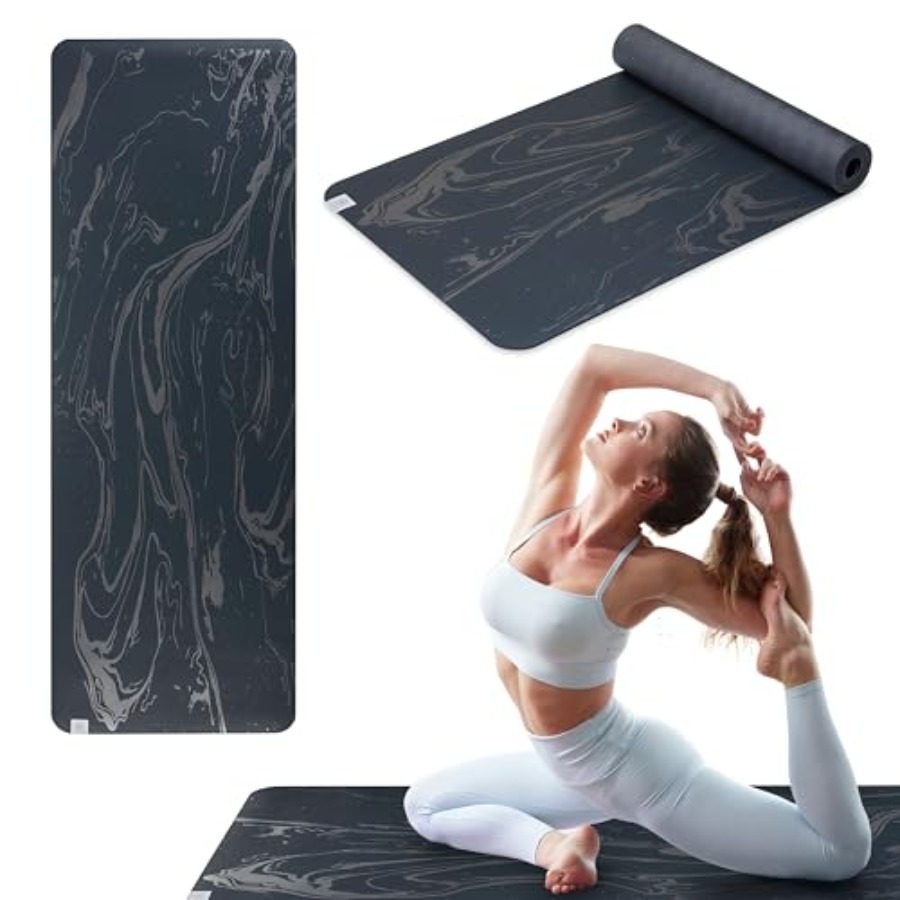 Dry-Grip Yoga Mat - 5mm Thick  - Pilates Yoga Or recensie en prijs