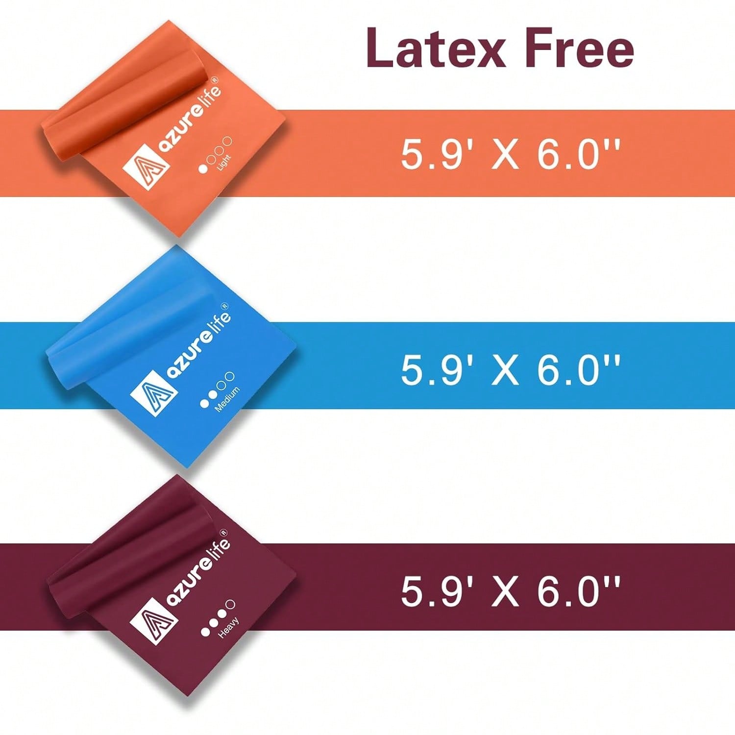 AZURELIFE Resistance Bands, Pr - Pilates Yoga Or recensie en prijs