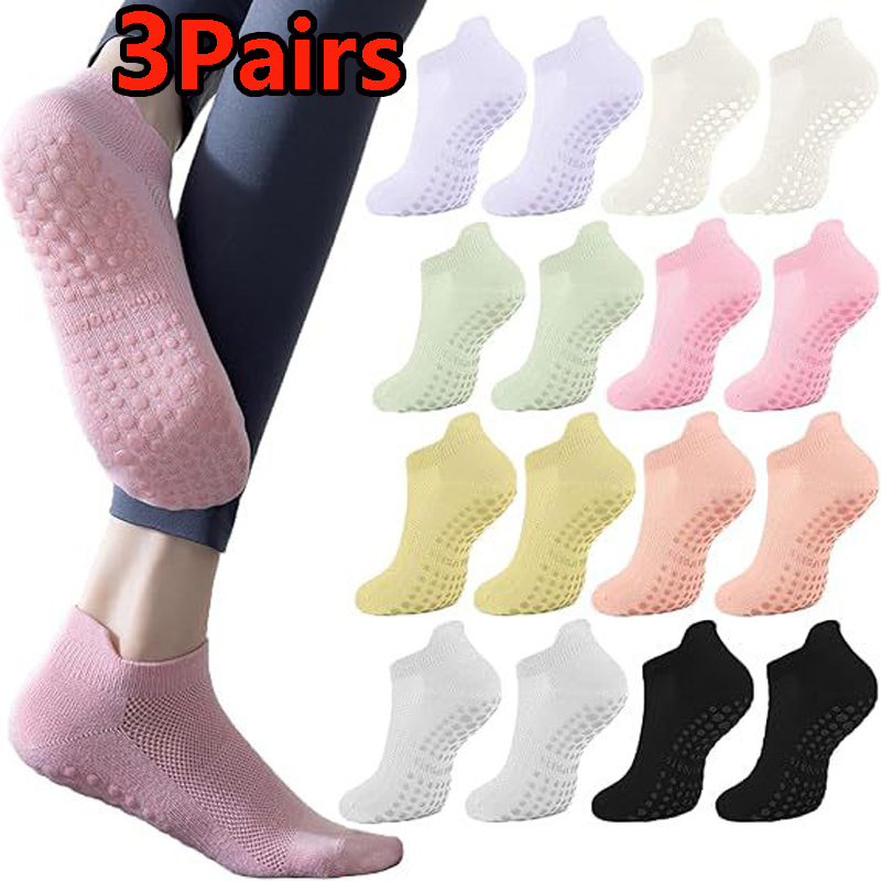 3 Pairs Yoga Socks for Women B - Pilates Yoga Youtube recensie en prijs