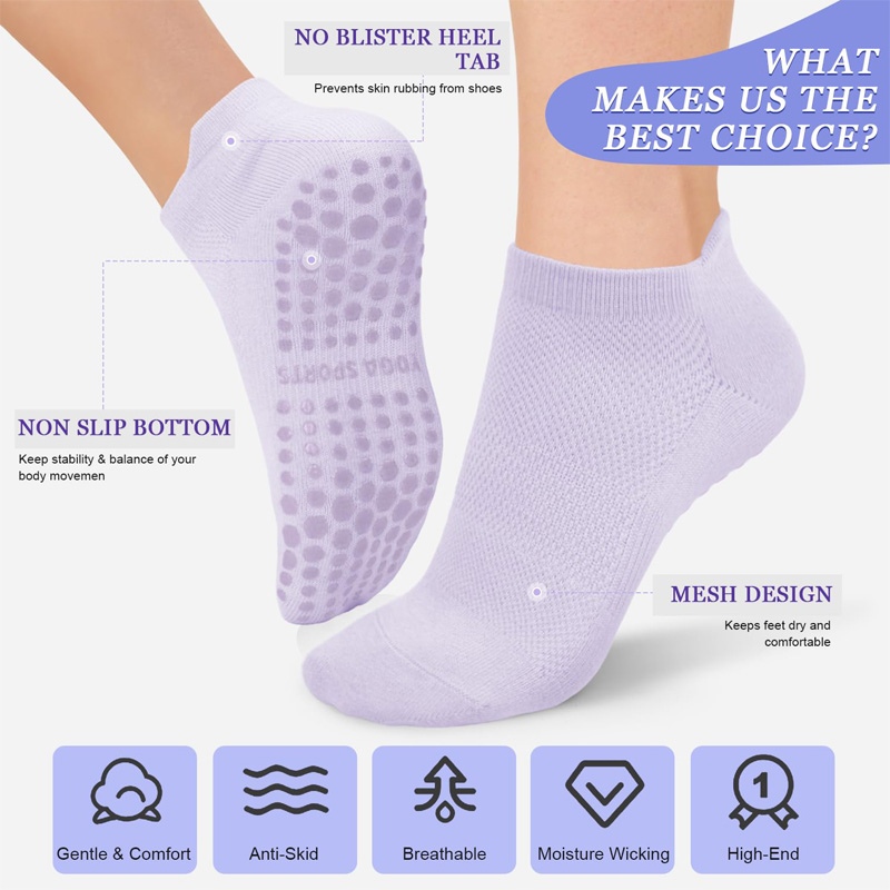 3 Pairs Yoga Socks for Women B - Pilates Yoga Youtube recensie en prijs