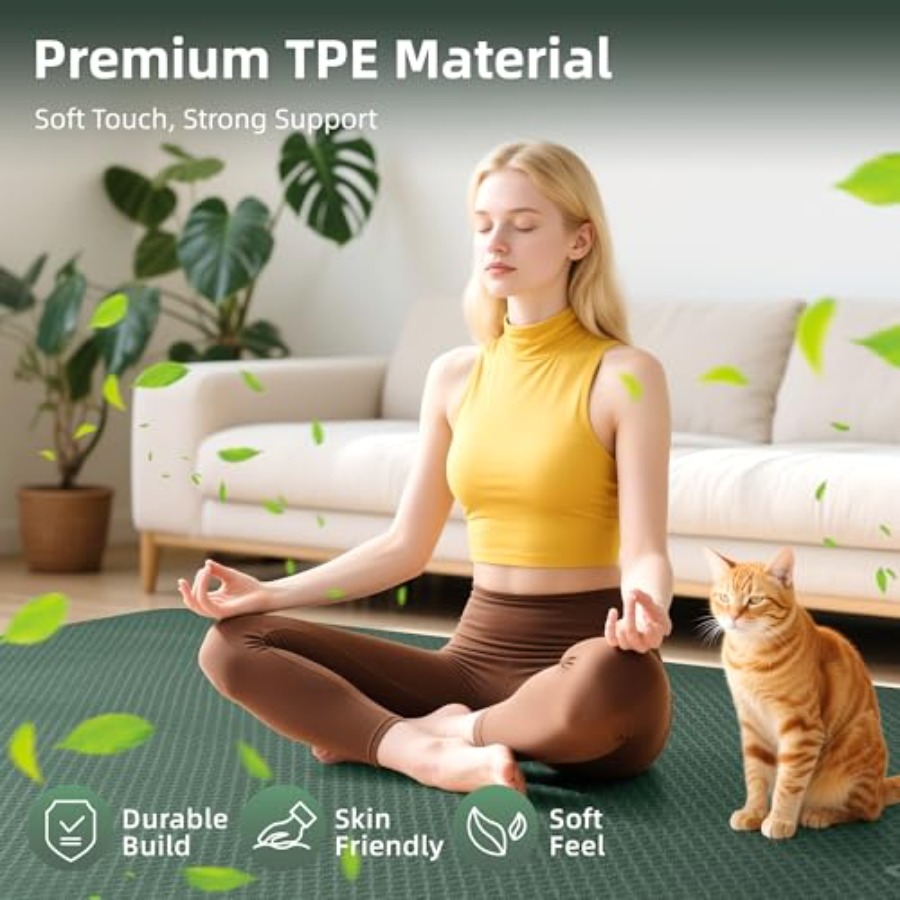 Extra Large Yoga Mat 72x48 or  - Pilates Yoga Or recensie en prijs