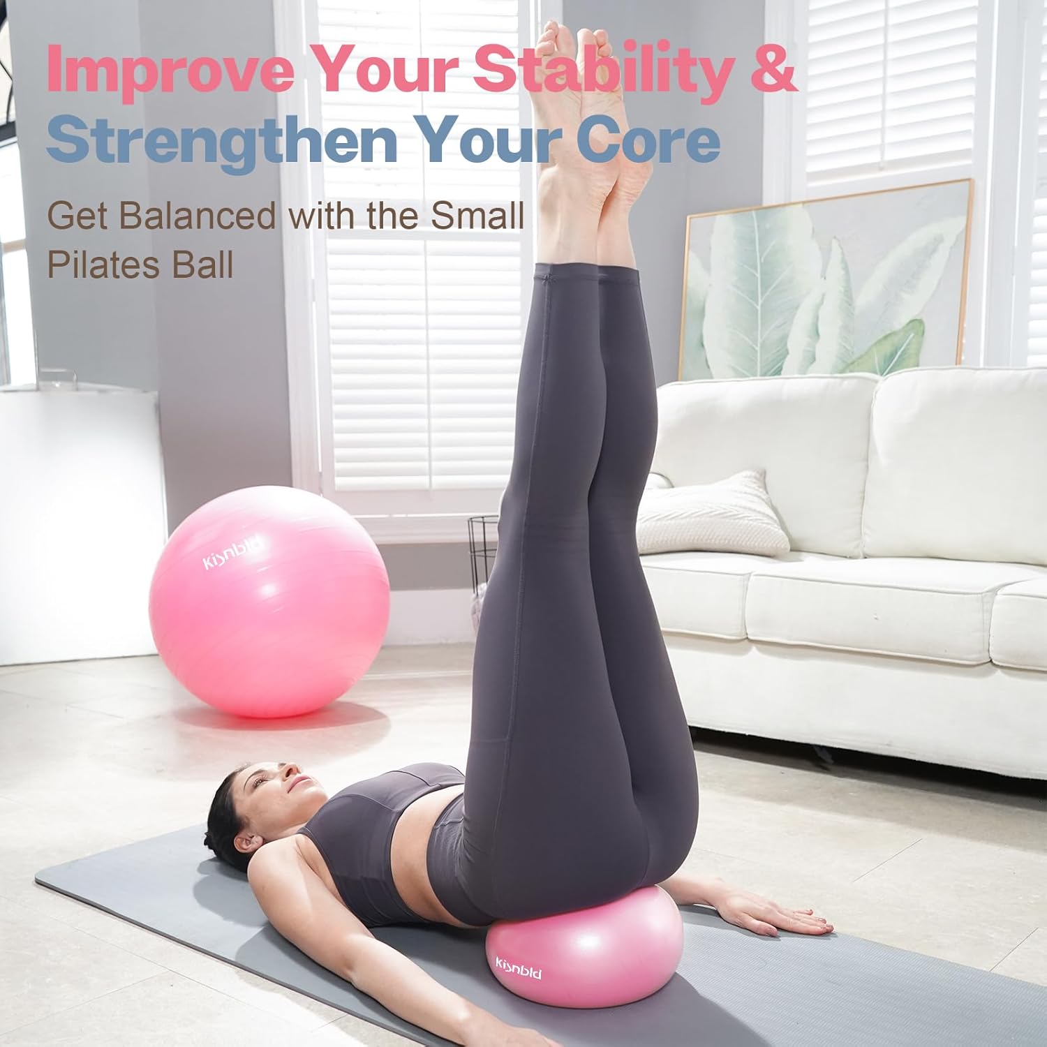 9 Inch Mini Pilates Ball, Anti - Pilates Yoga Or recensie en prijs