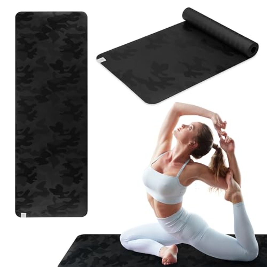 Dry-Grip Yoga Mat - 5mm Thick  - Pilates Yoga Or recensie en prijs