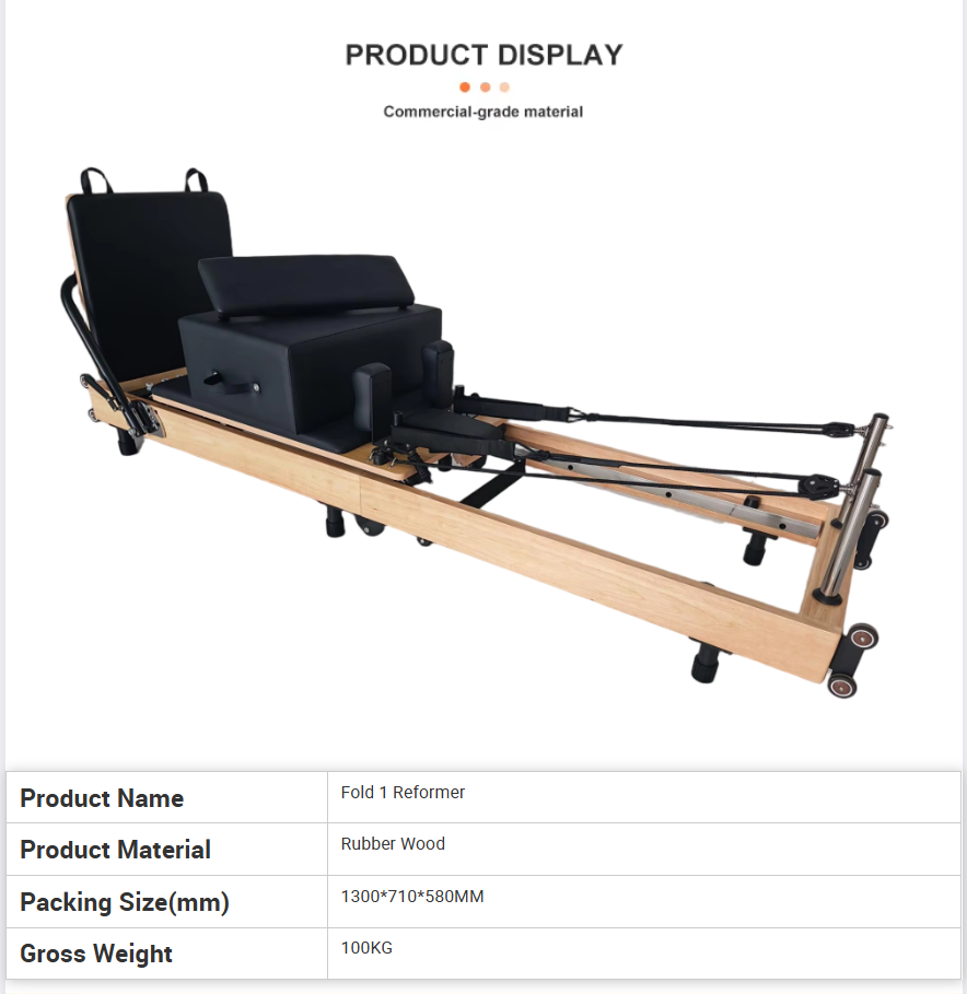 Space-Saving Foldable Oak Pila - Pilates & Yoga Wohlfühlen Forchheim recensie en prijs